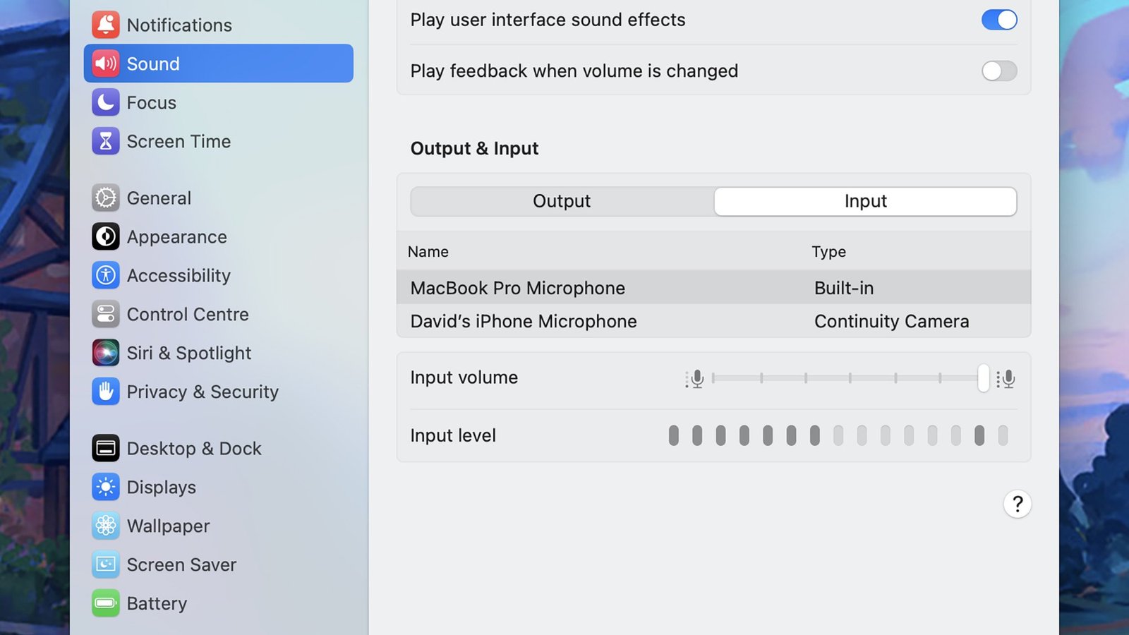 macOS system settings window